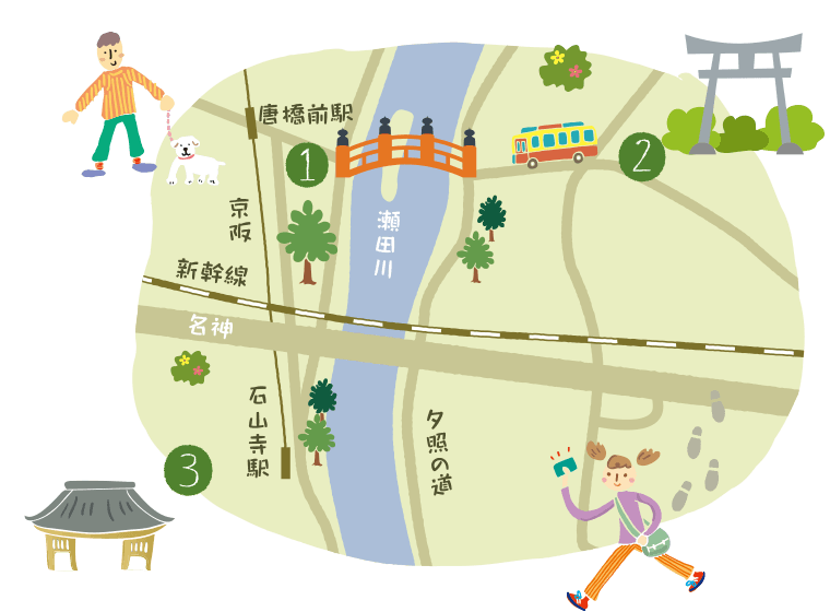瀬田地図