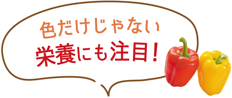 色だけじゃない、栄養にも注目！